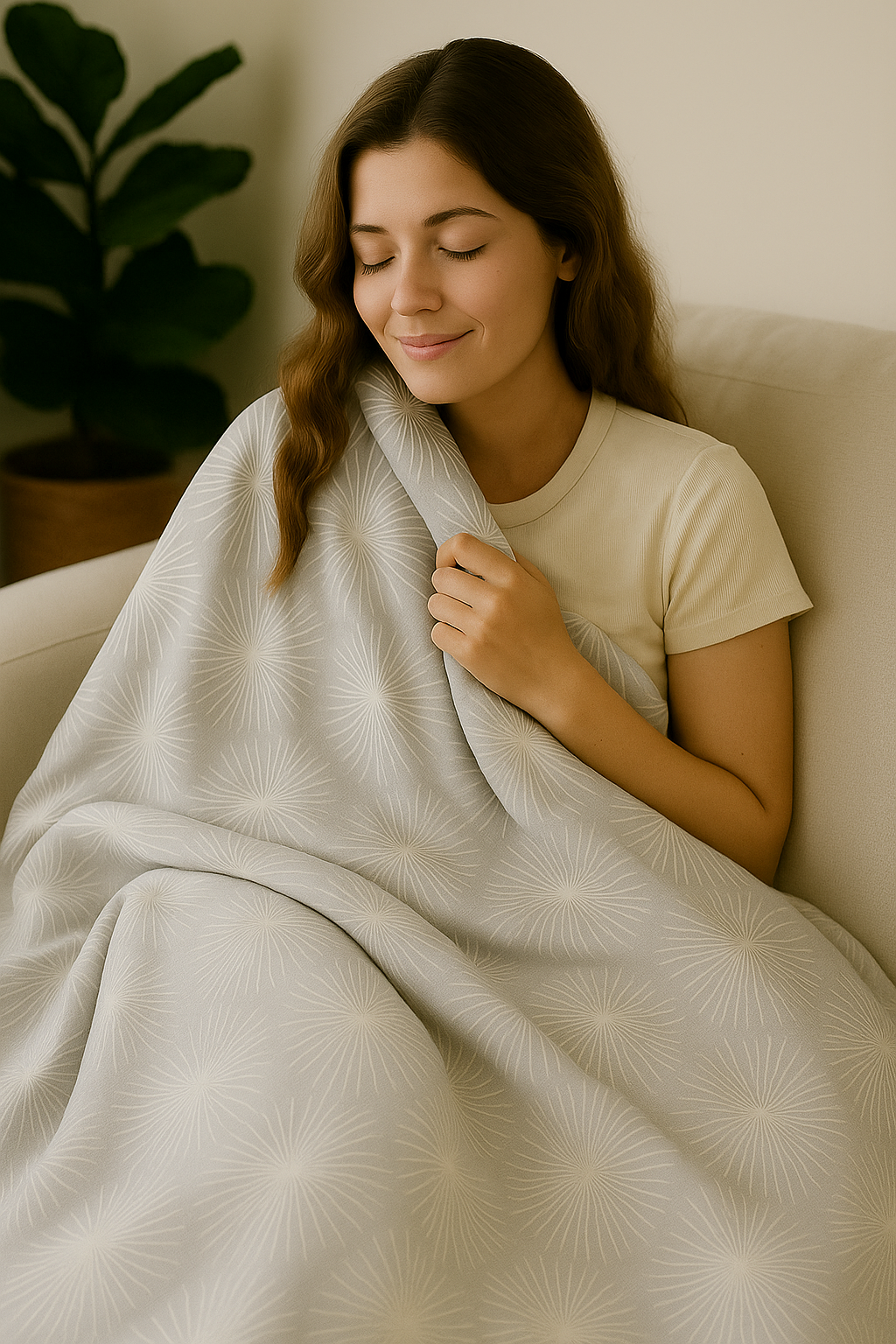Dandilion Mama Bear Minky Throw