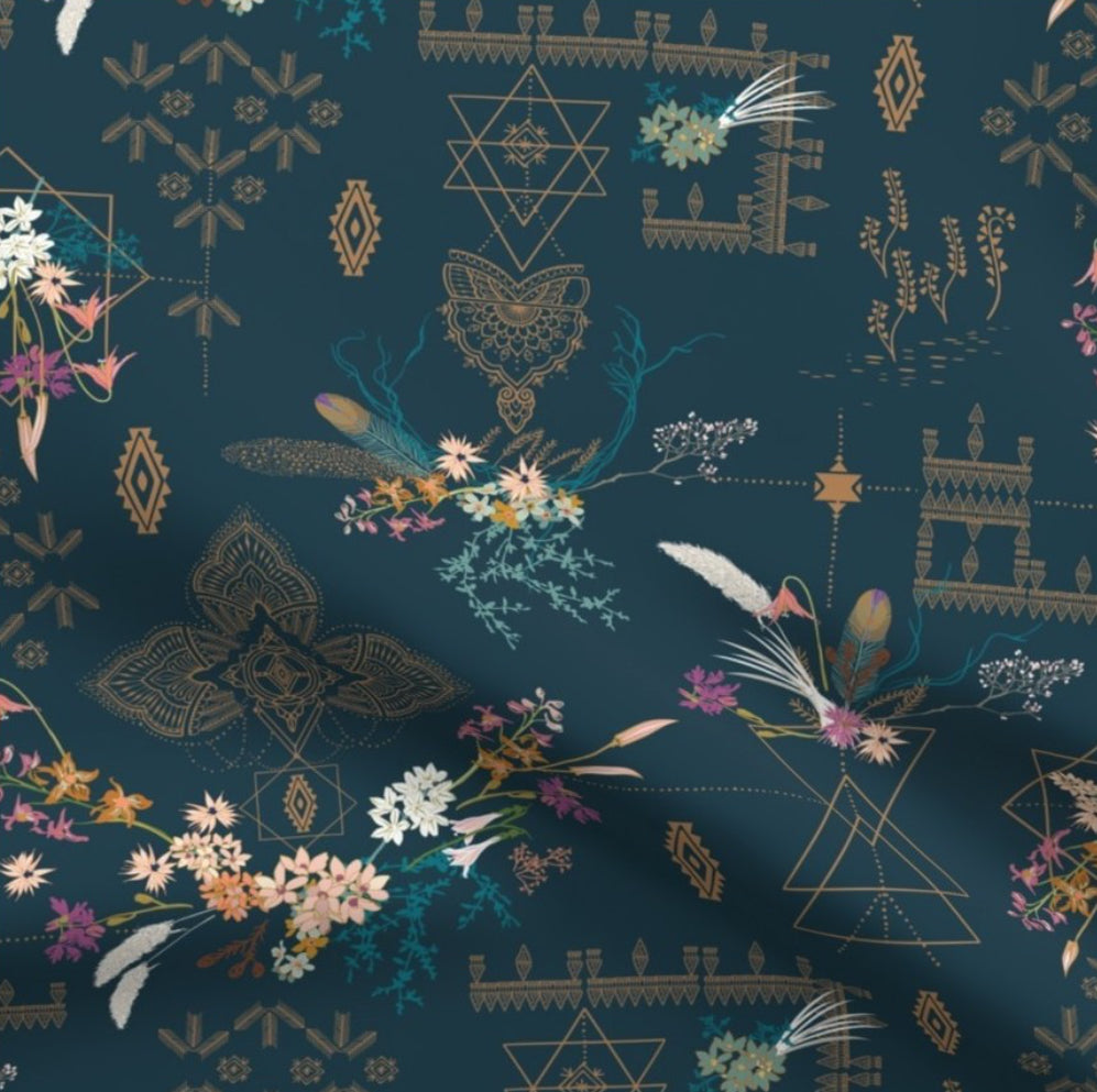 Hanging Garden of Sheba Mama Bear Minky Throw