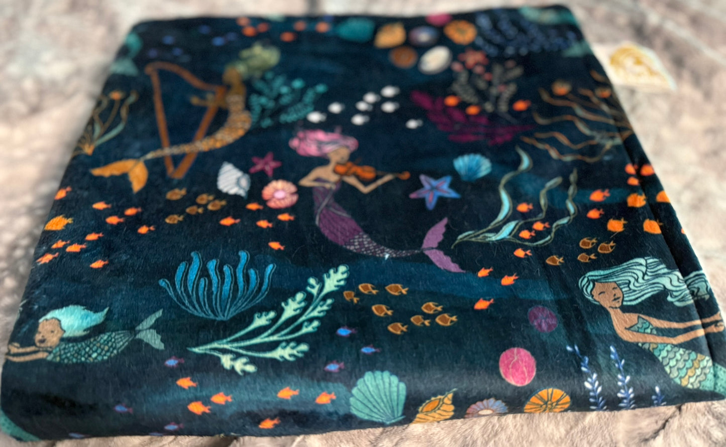 Musical Mermaids Minky Baby Blanket