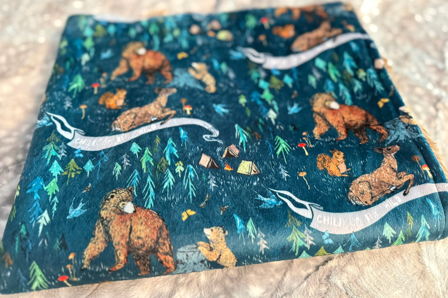 Child Of The Wild Minky Baby Blanket