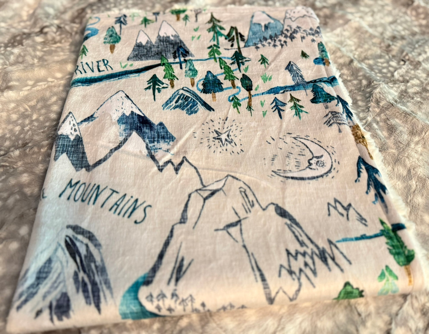 Adventure Awaits Minky Baby Blanket