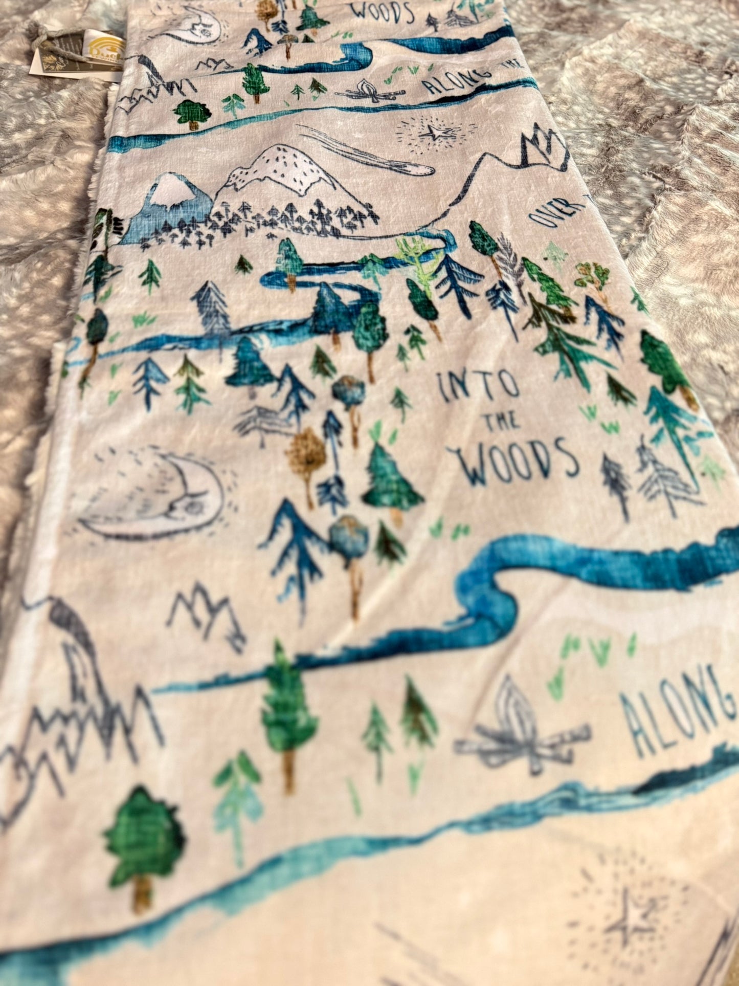 Adventure Awaits Minky Baby Blanket