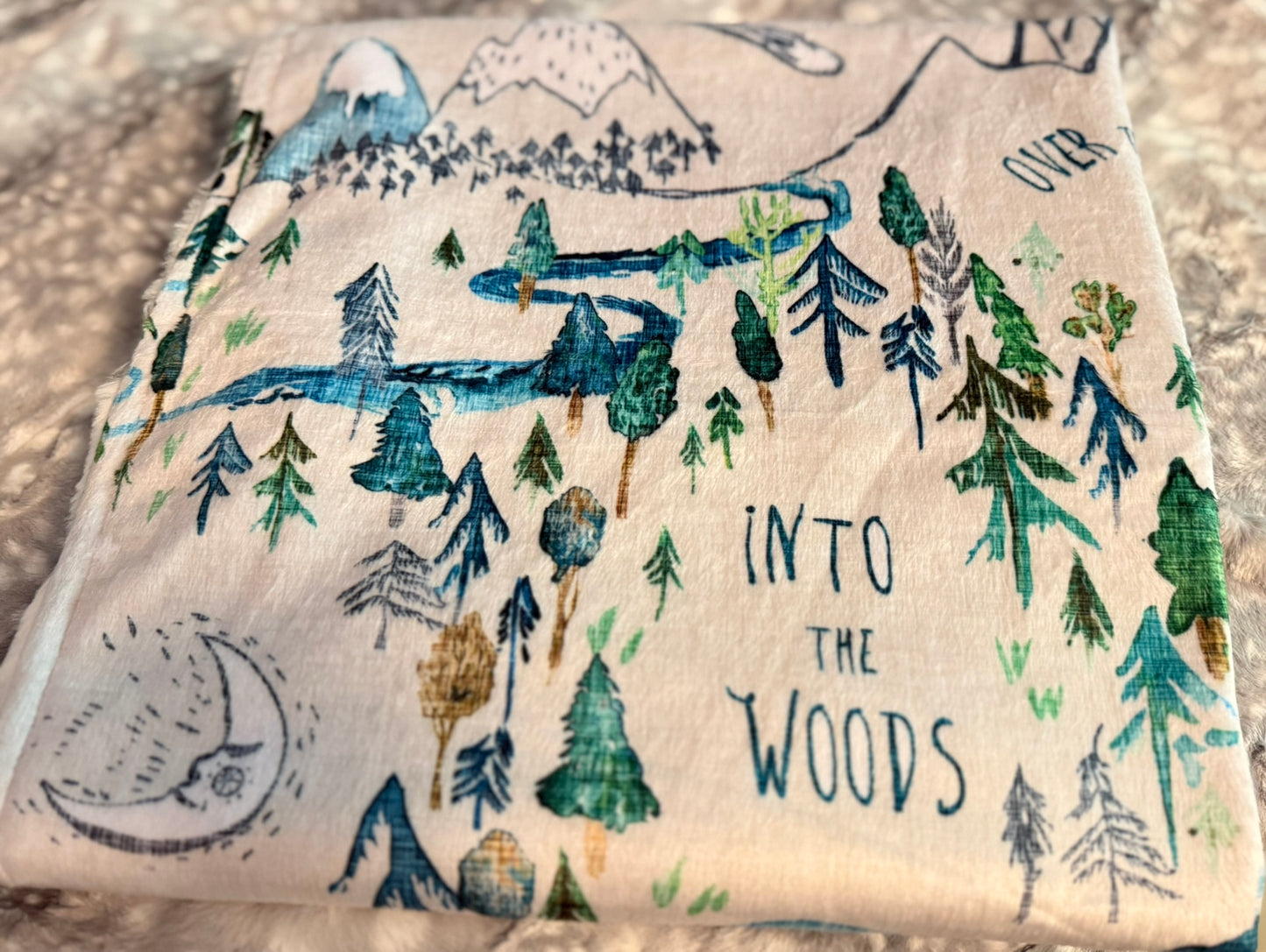 Adventure Awaits Minky Baby Blanket