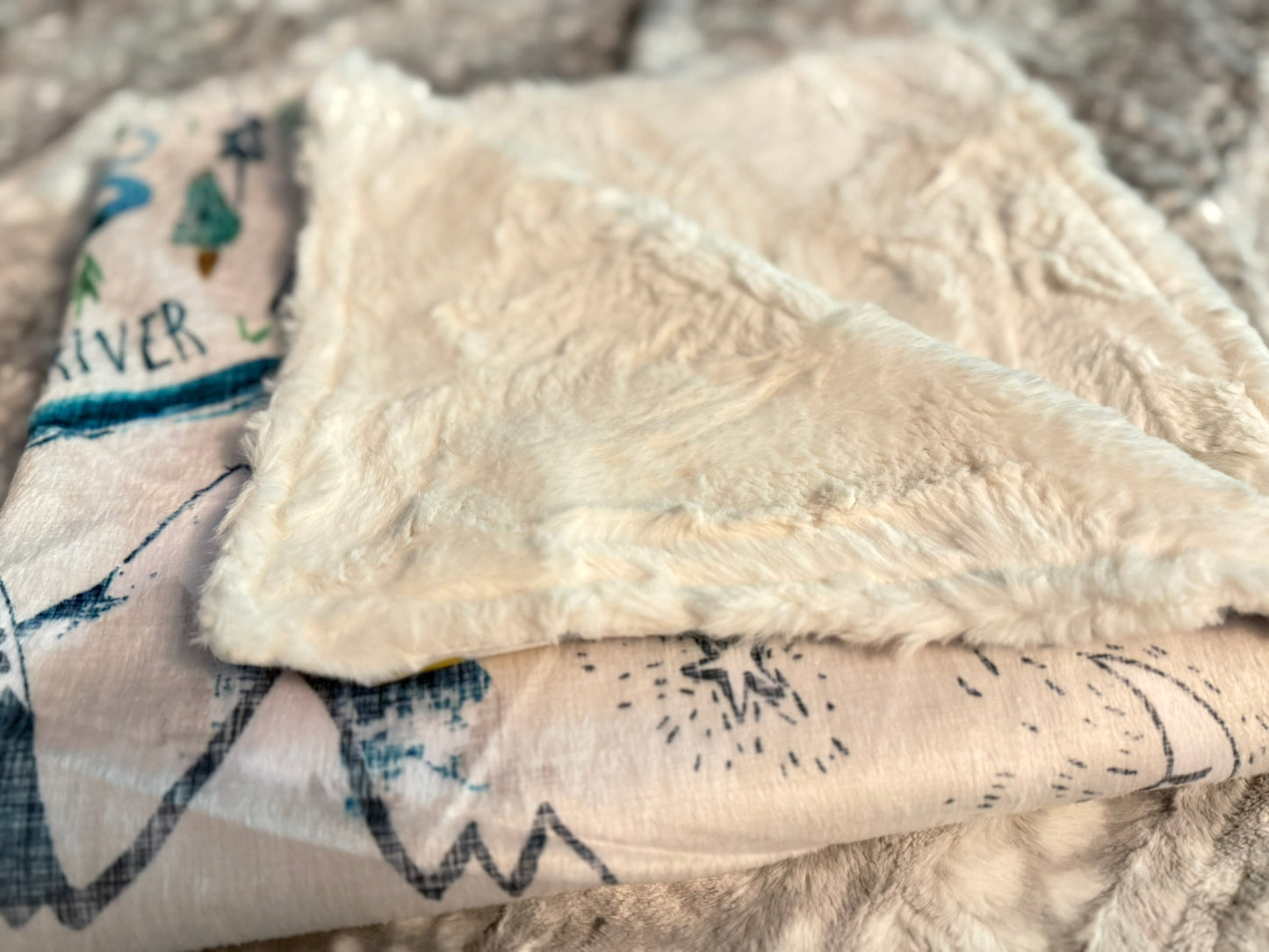 Adventure Awaits Minky Baby Blanket