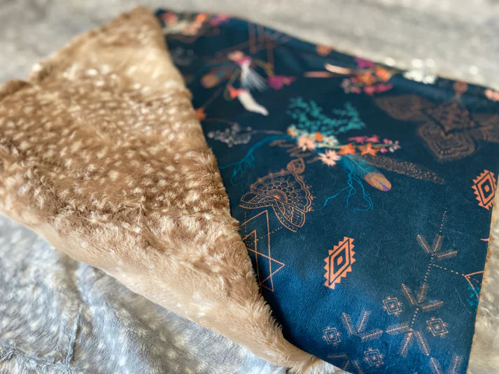 Hanging Garden of Sheba Mama Bear Minky Throw