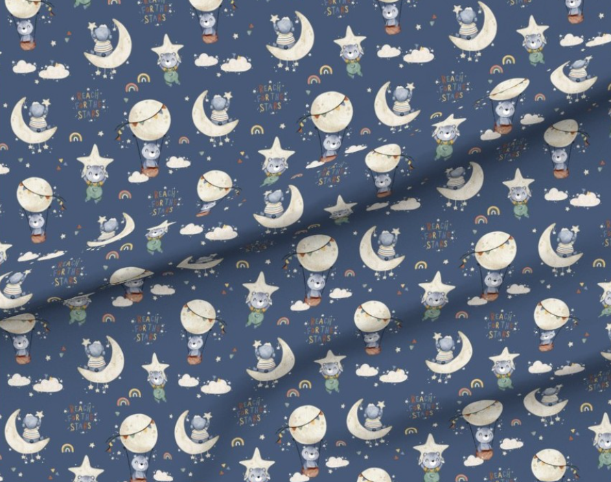 Reach For The Stars Minky Baby Blanket
