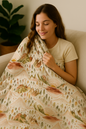 Copper Boho Mountains Mama Bear Minky Throw