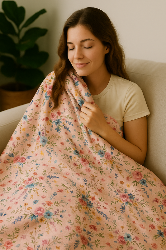 Wild Meadow Mama Bear Minky Throw