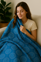 Glimmer Boho Mama Bear Minky Throw