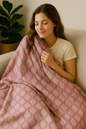 Lavender Drops Mama Bear Minky Throw