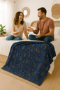 Camping Papa Bear Minky Throw