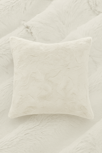 High Pile Minky Pillow Covers -Natural Hide