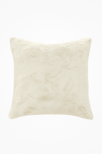 High Pile Minky Pillow Covers -Natural Hide