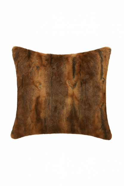 High Pile Minky Pillow Covers- Bear Hide