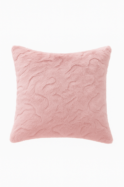 High Pile Minky Pillow Covers -Blush