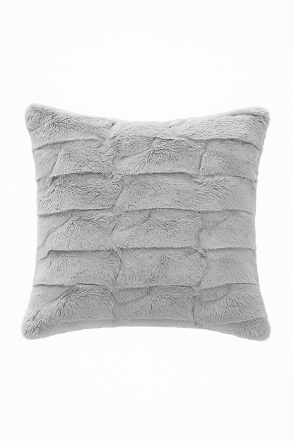 High Pile Minky Pillow Covers -Stone
