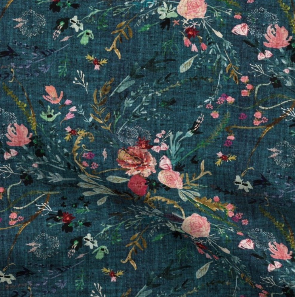 Fable Floral Mama Bear Minky Throw