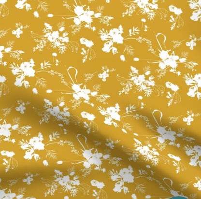 Golden Floral Mama Bear Minky Throw