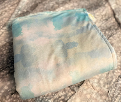 Dreamy Clouds Mama Bear Minky Throw