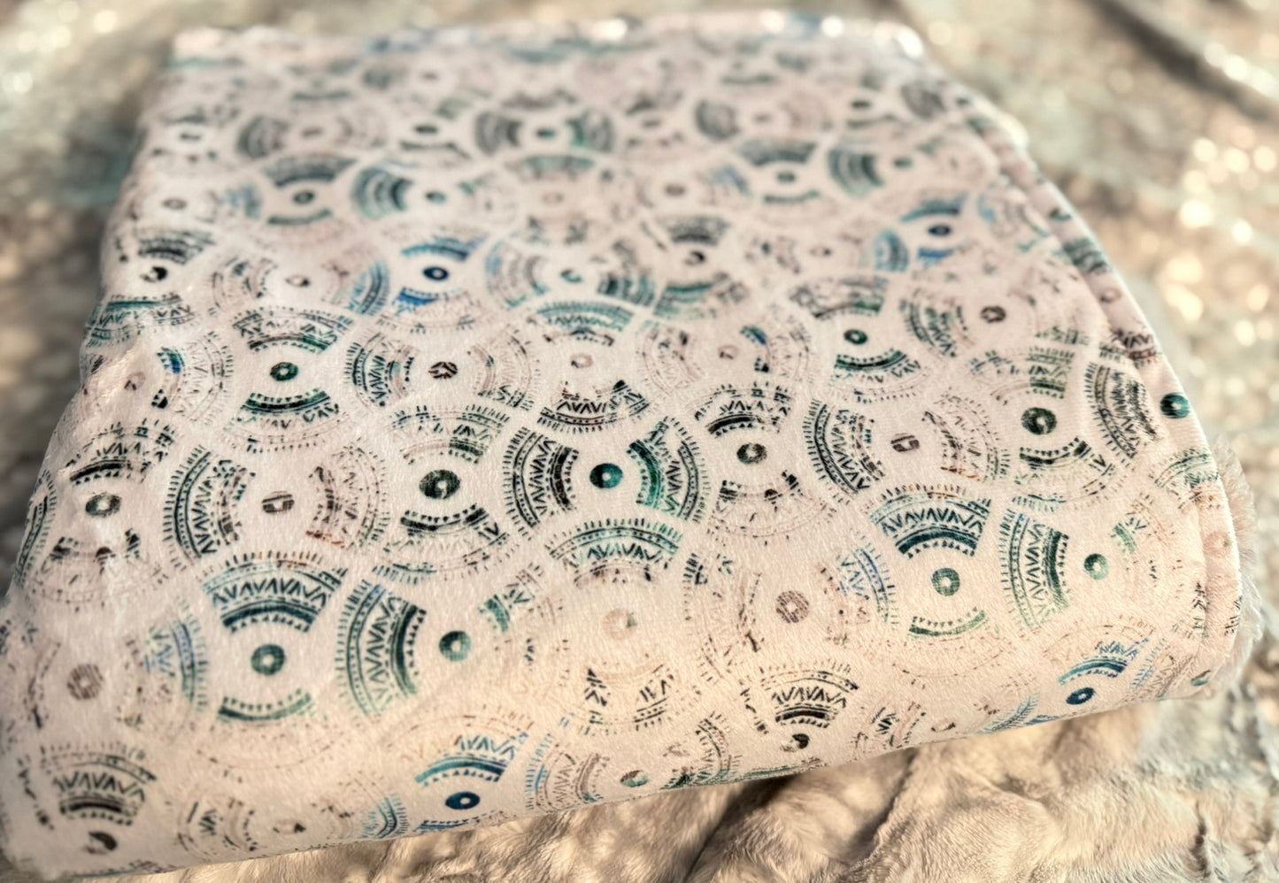 Sundial Mama Bear Minky Throw