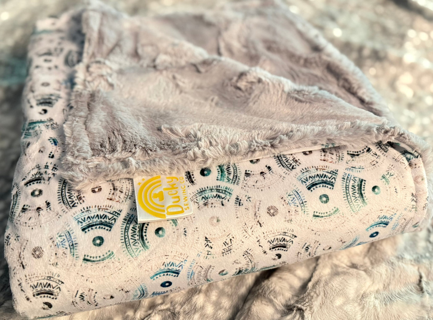 Sundial Mama Bear Minky Throw