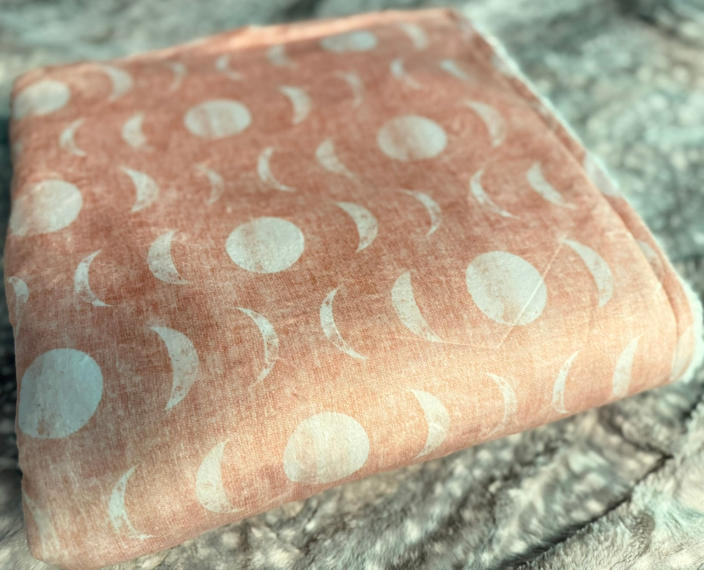 Phases Of The Moon Mama Bear Minky Throw