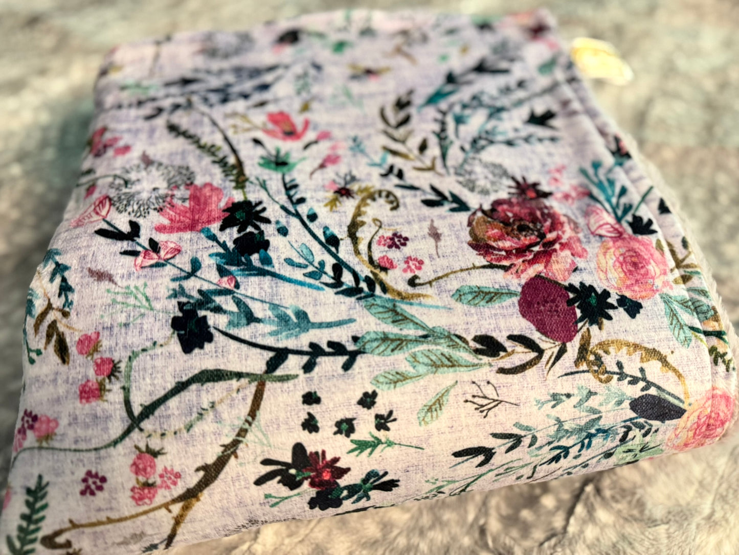 Fable Floral Mama Bear Minky Throw