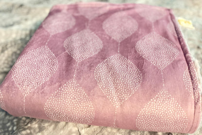 Lavender Drops Mama Bear Minky Throw