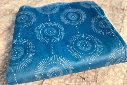 Glimmer Boho Mama Bear Minky Throw