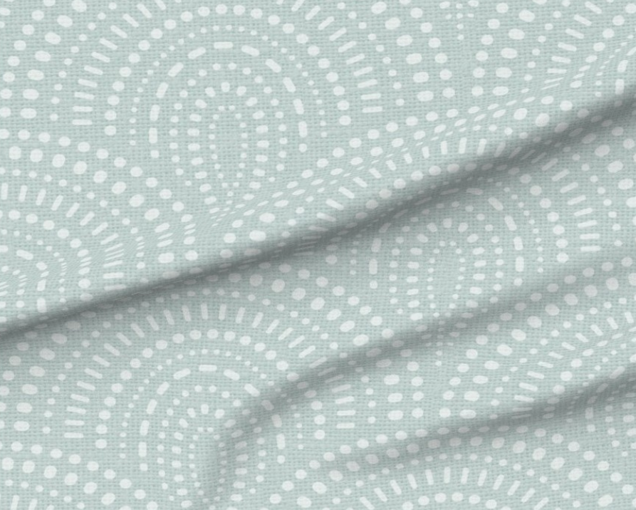 Scalloped Dots Mama Bear Minky Throw